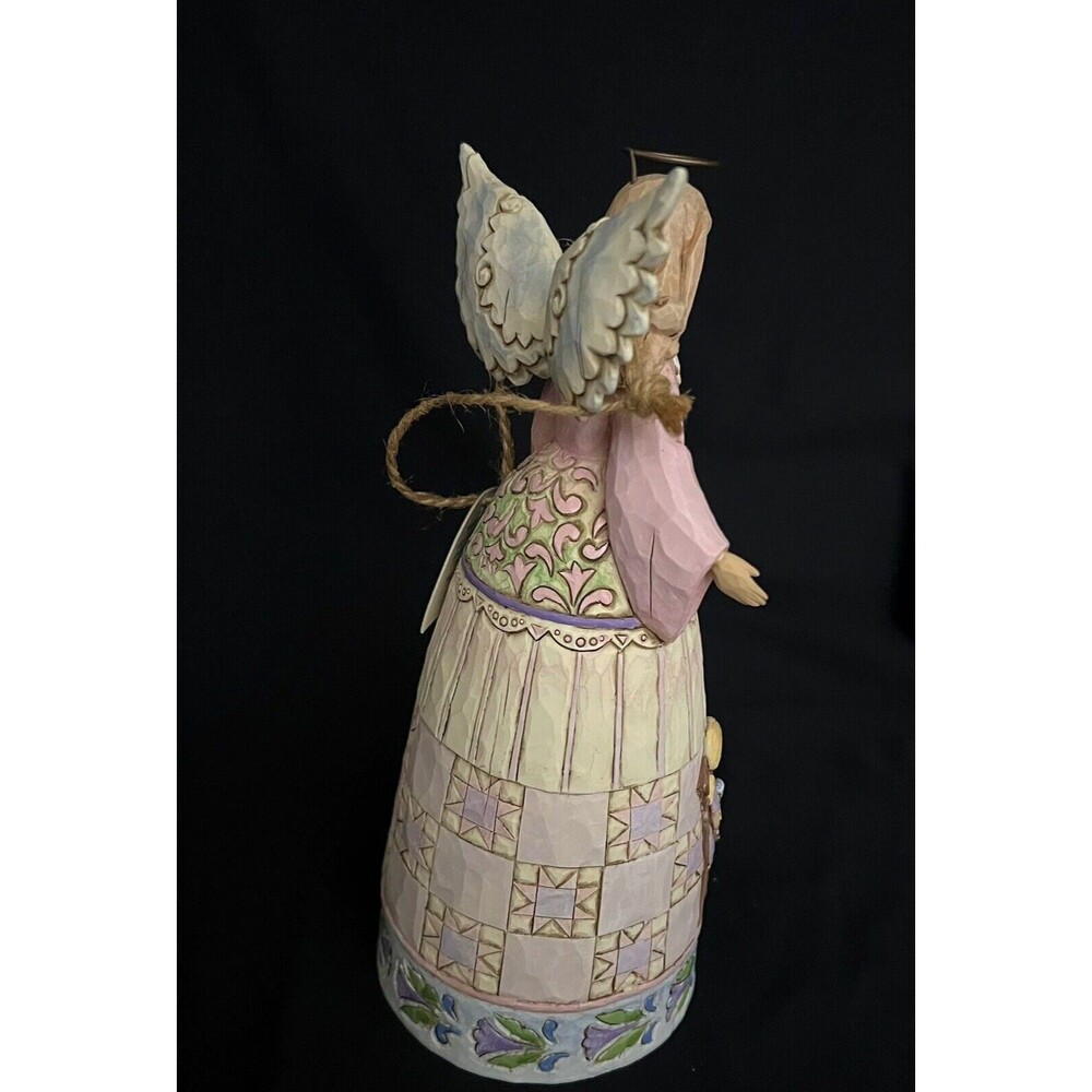 Jim Shore Heartwood Creek "MY SISTER MY FRIEND" #4009246 Angel w/3D detail 9" - Picture 8 of 11